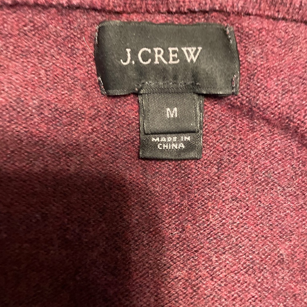 NEW J Crew Maroon Crew Neck Sweater - Picture 4 of 4